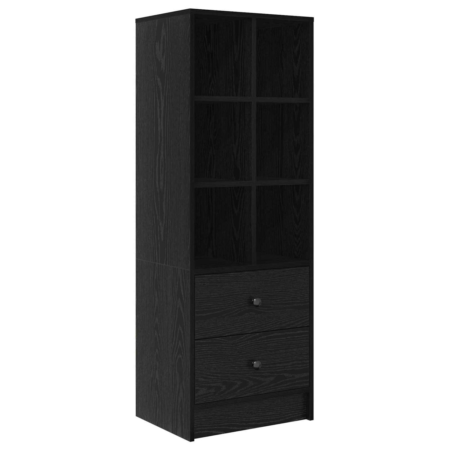 Desk with Drawer 2 pcs Black Oak