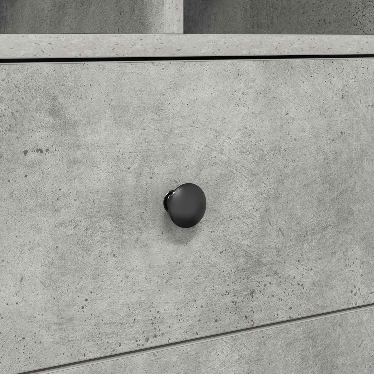 Desk with Drawer 2 pcs Concrete Grey