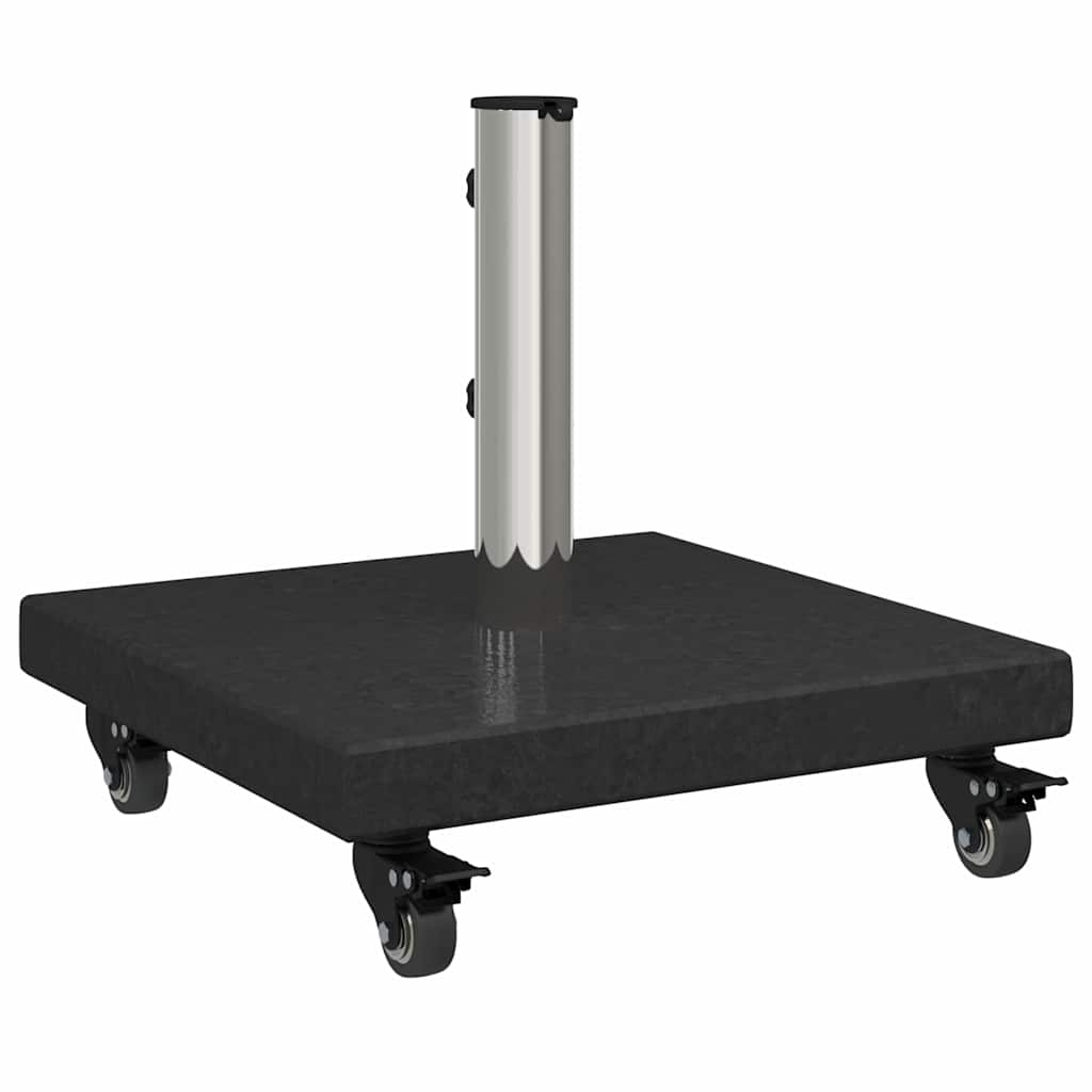 Parasol Base 30kg Black Granite Square