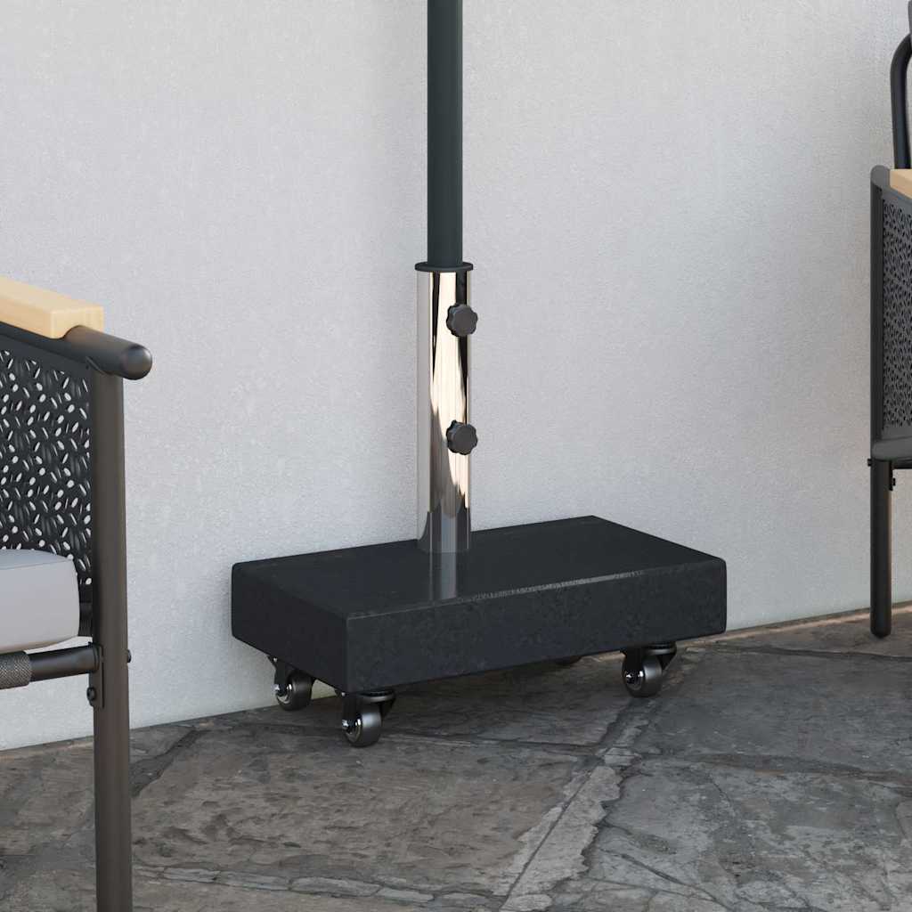 Parasol Base Black 45 x 25 x 45 cm Granite