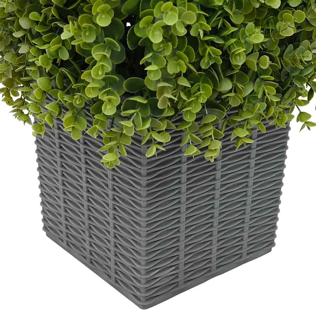 Eucalyptus Grass Tower Green 27 x 27 x 90 cm Plastic