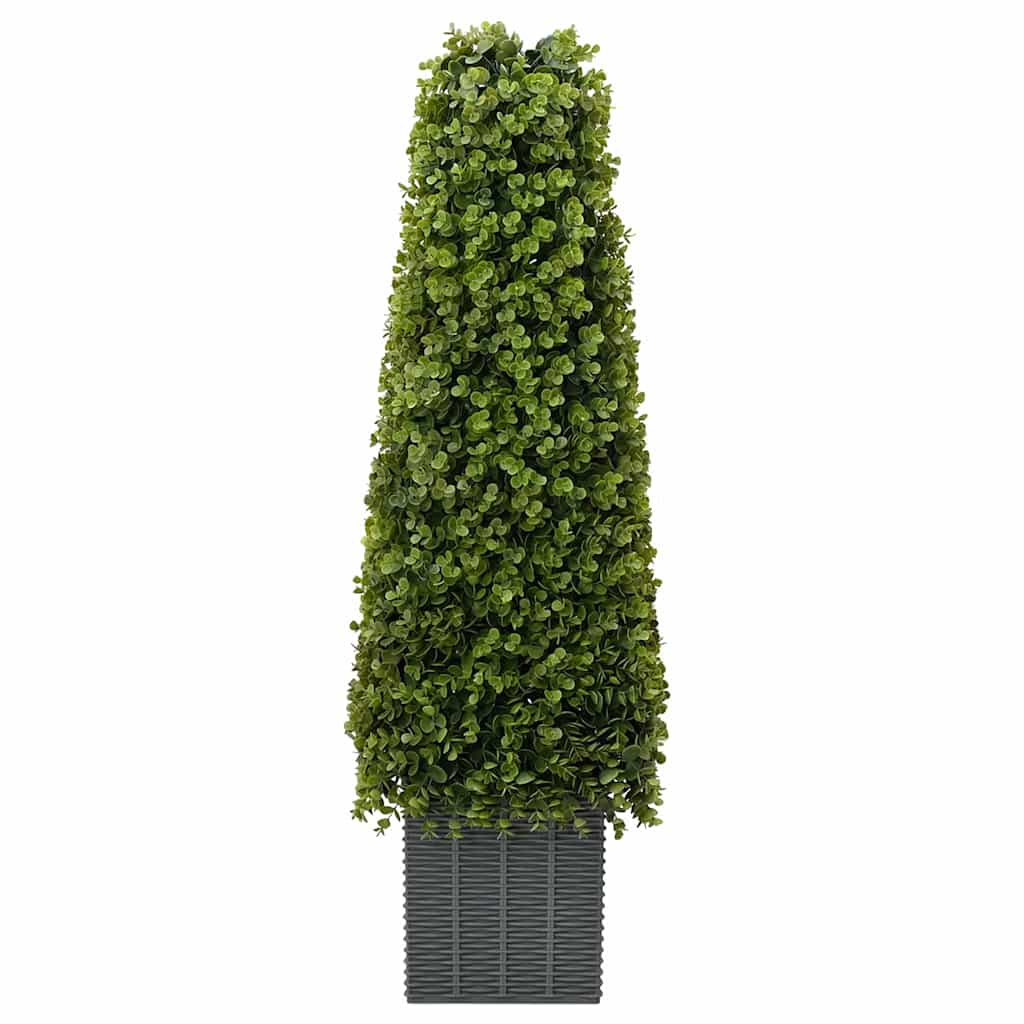 Eucalyptus Grass Tower Green 27 x 27 x 90 cm Plastic