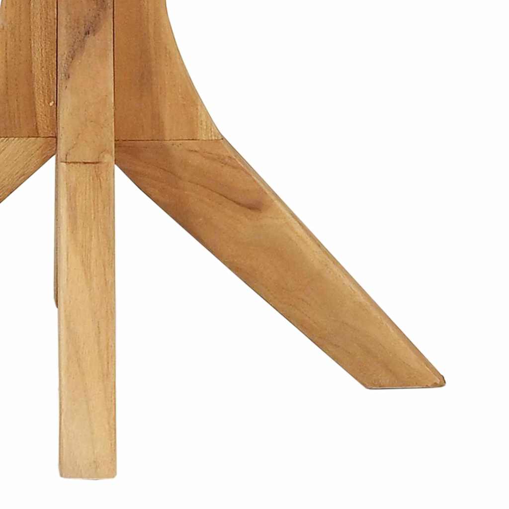 Side Table Brown 55 x 55 x 51 cm Solid Teak Wood