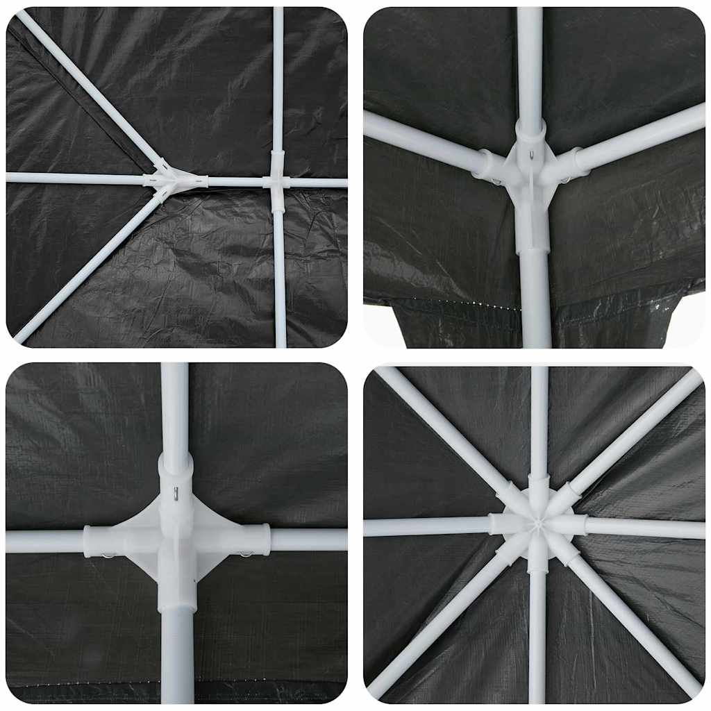 Party Tent Anthracite 400 x 400 x 266 cm Polyethylene and Steel