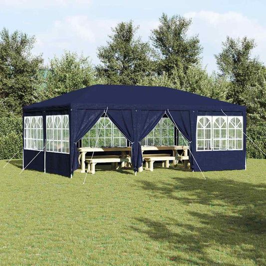 Party Tent 600 x 400 x 266 cm Blue Polyethylene