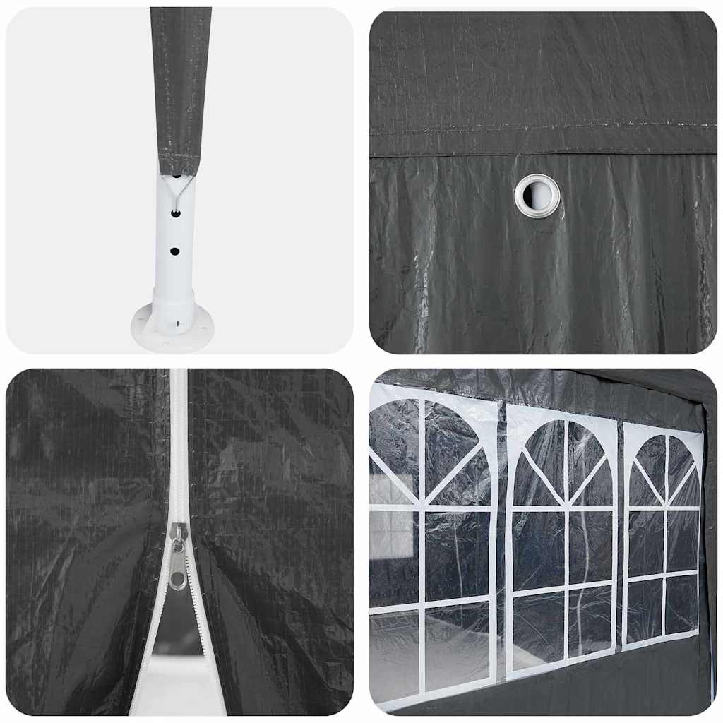Party Tent Anthracite 800 x 400 x 266 cm Polyethylene