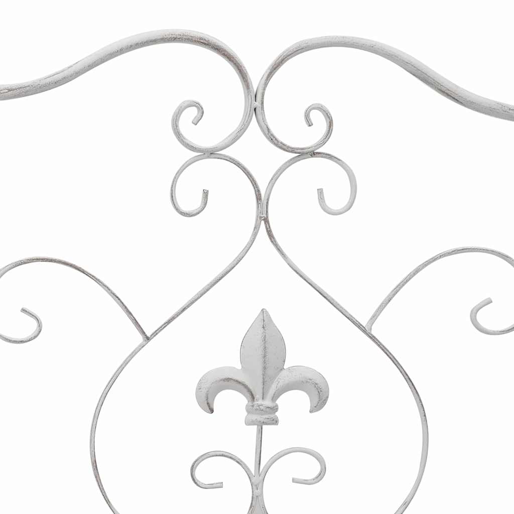 Garden Bench Antique White 104 x 54 x 93 cm Steel
