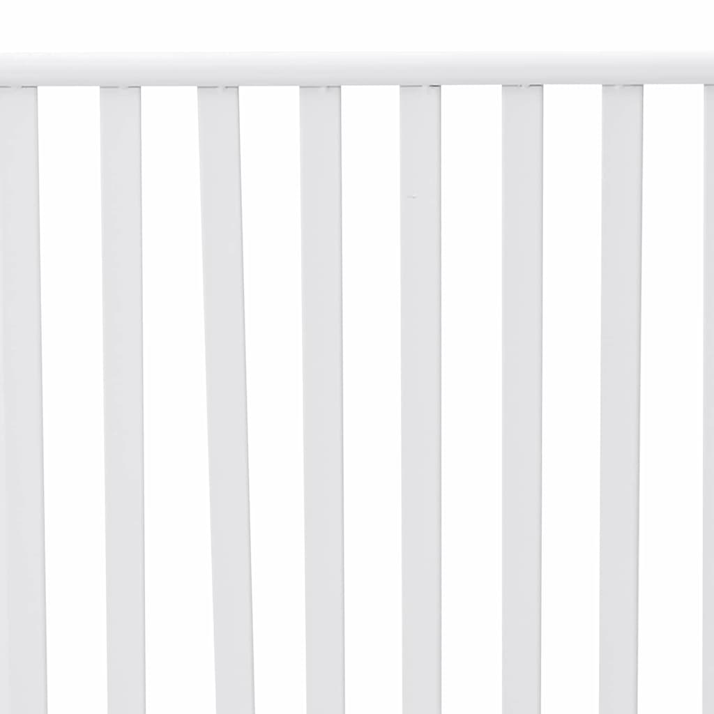 Garden Bench Plain White 103.5 x 51.5 x 90 cm Steel