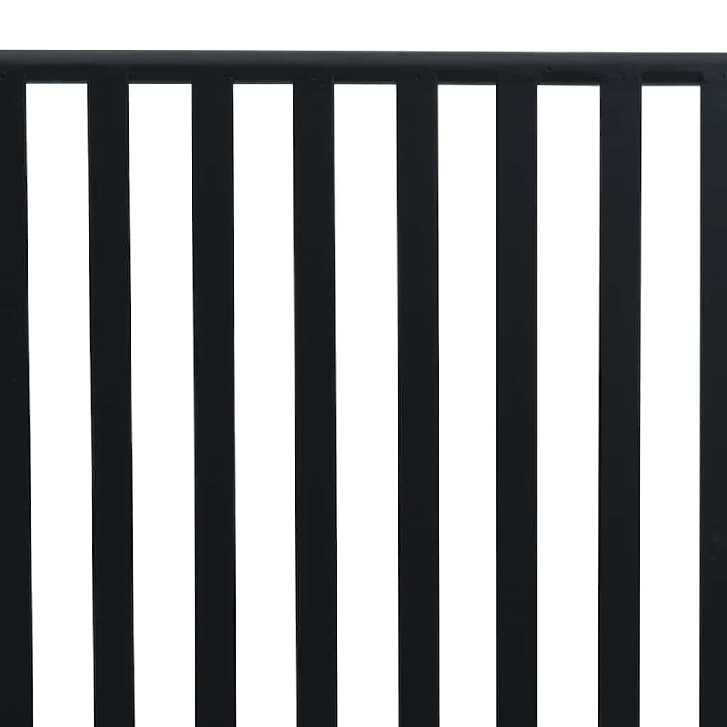 Garden Bench Black 103.5 x 51.5 x 90 cm Steel