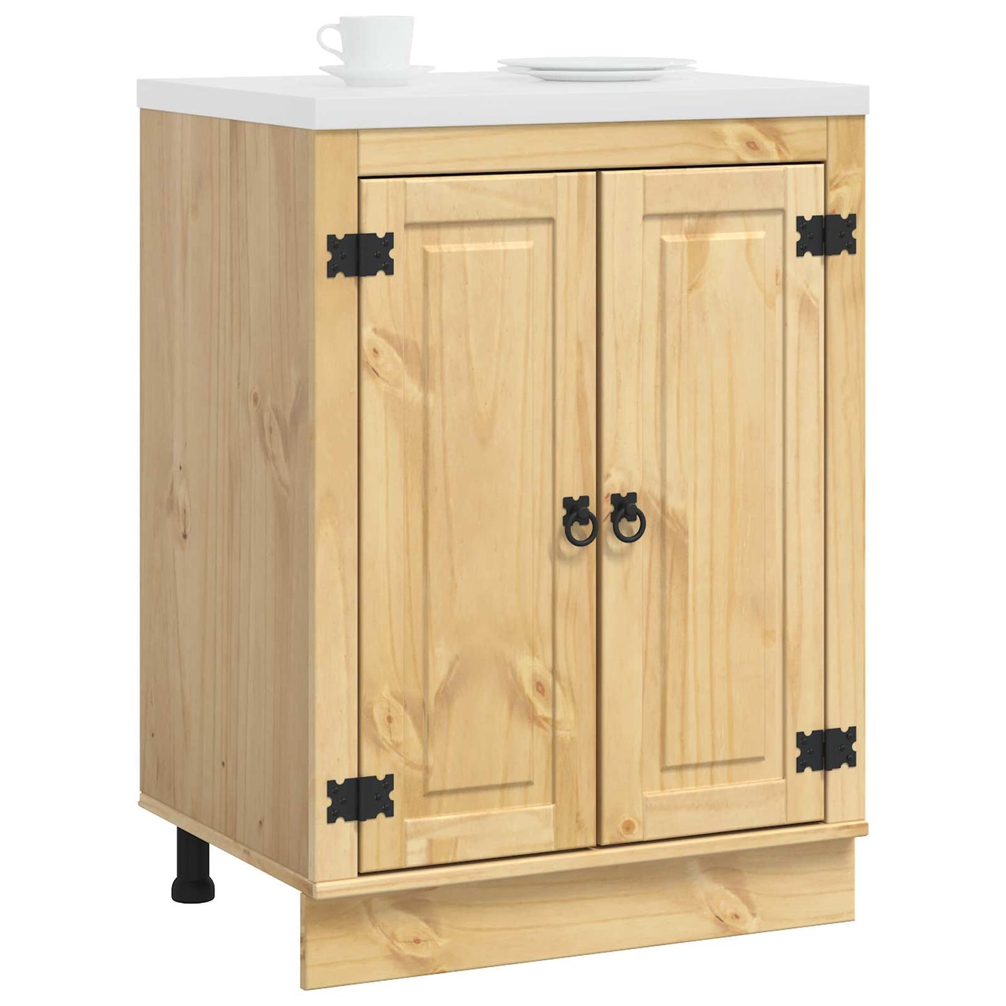 Cabinet SKI Honey Brown 60 x 46 x 81.5 cm Solid Pine Wood