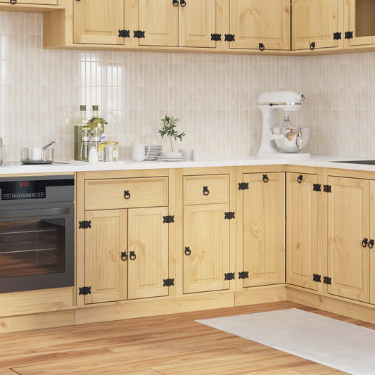 Cabinet SKI Honey Brown 40 x 46 x 81.5 cm Solid Pine Wood