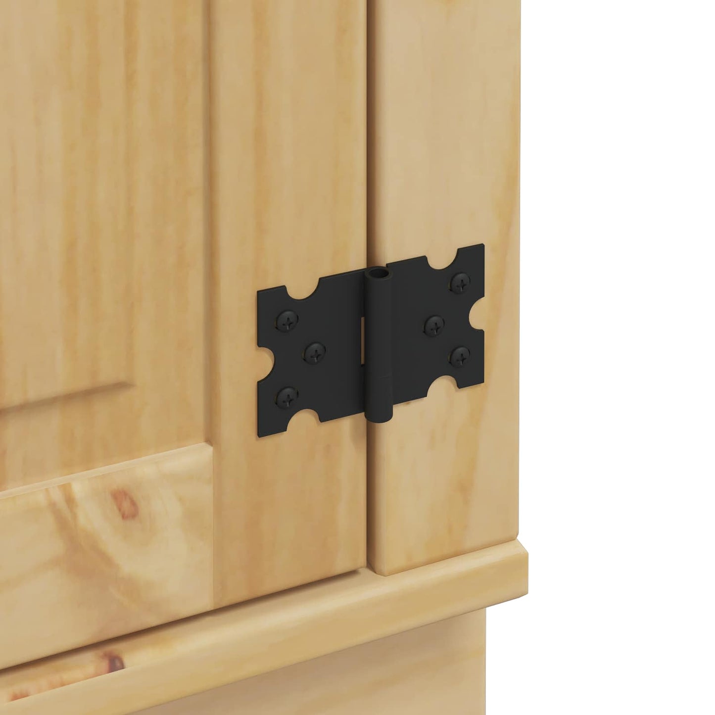 Cabinet SKI Honey Brown 66 x 58 x 207 cm Solid Pine Wood