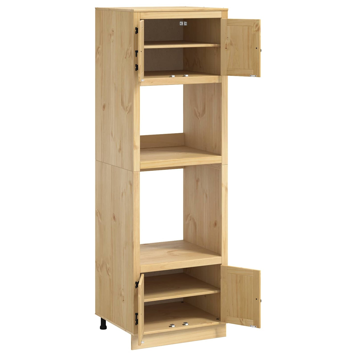 Cabinet SKI Honey Brown 66 x 58 x 207 cm Solid Pine Wood
