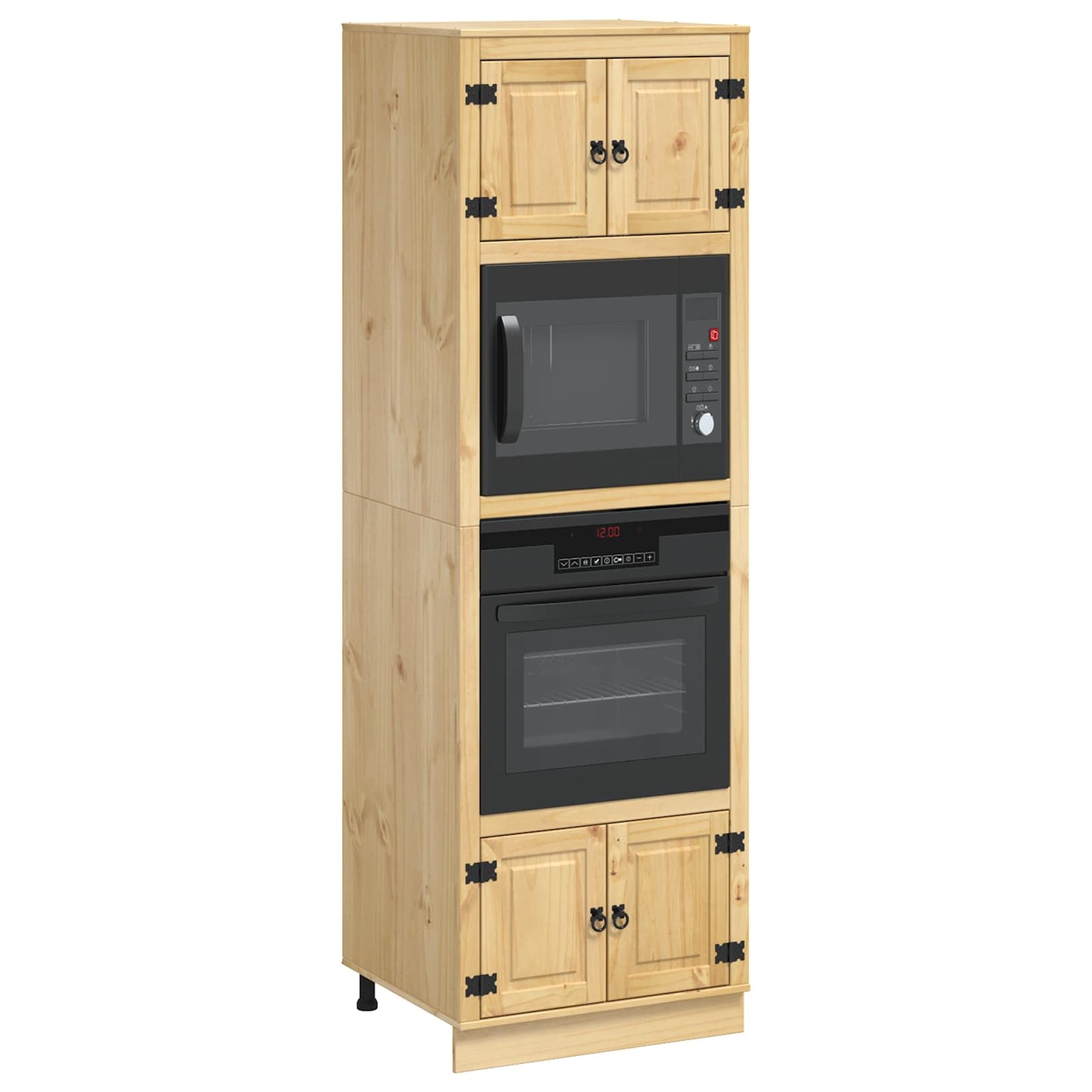 Cabinet SKI Honey Brown 66 x 58 x 207 cm Solid Pine Wood