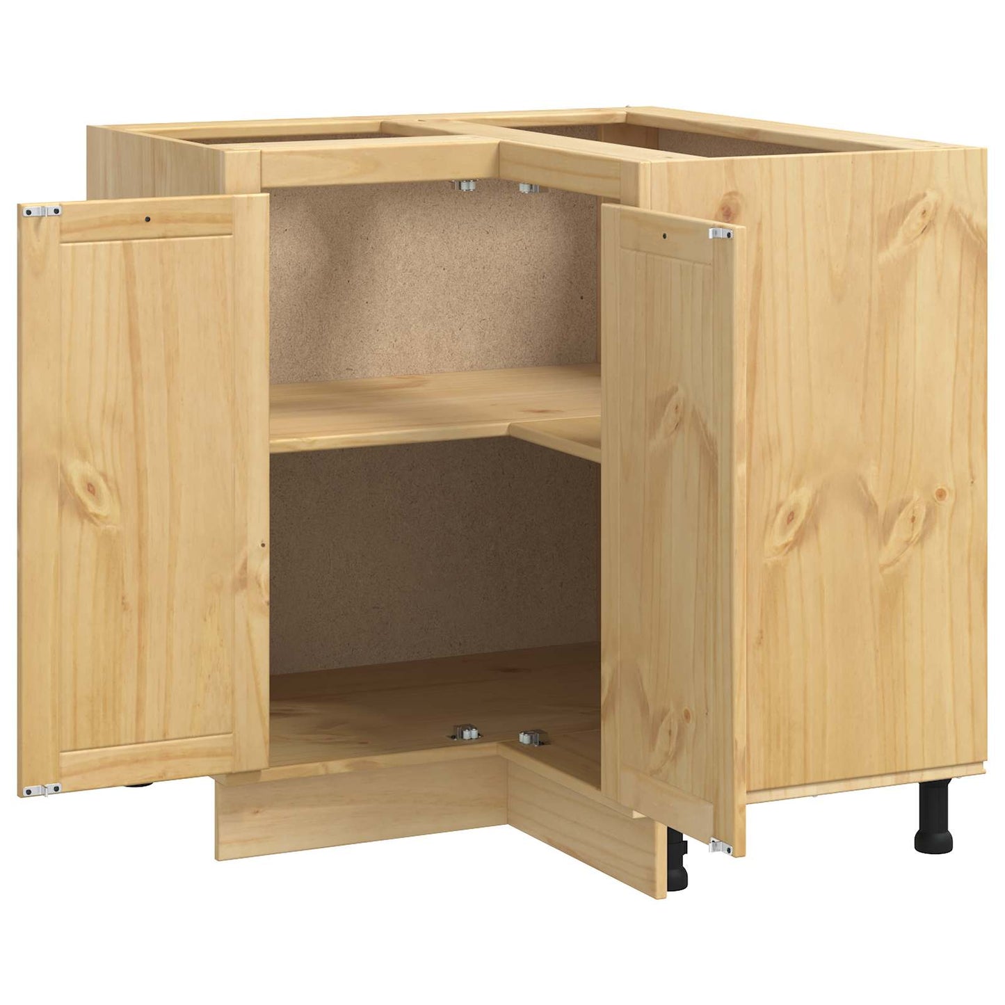 Cabinet SKI Honey Brown 80 x 80 x 81 cm Solid Pine Wood