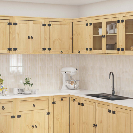 Cabinet SKI Honey Brown 80 x 80 x 60 cm Solid Pine Wood