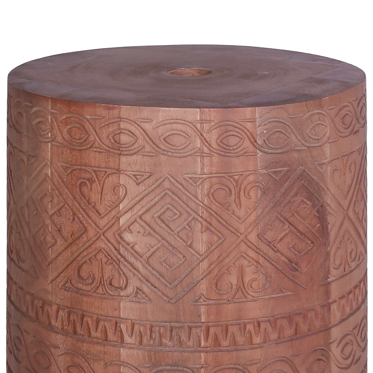 Parasol Base 28.05 kg Natural Solid Wood Cylindrical