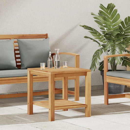 Coffee Table with Storage Brown 45 x 45 x 45 cm Solid Teak Wood