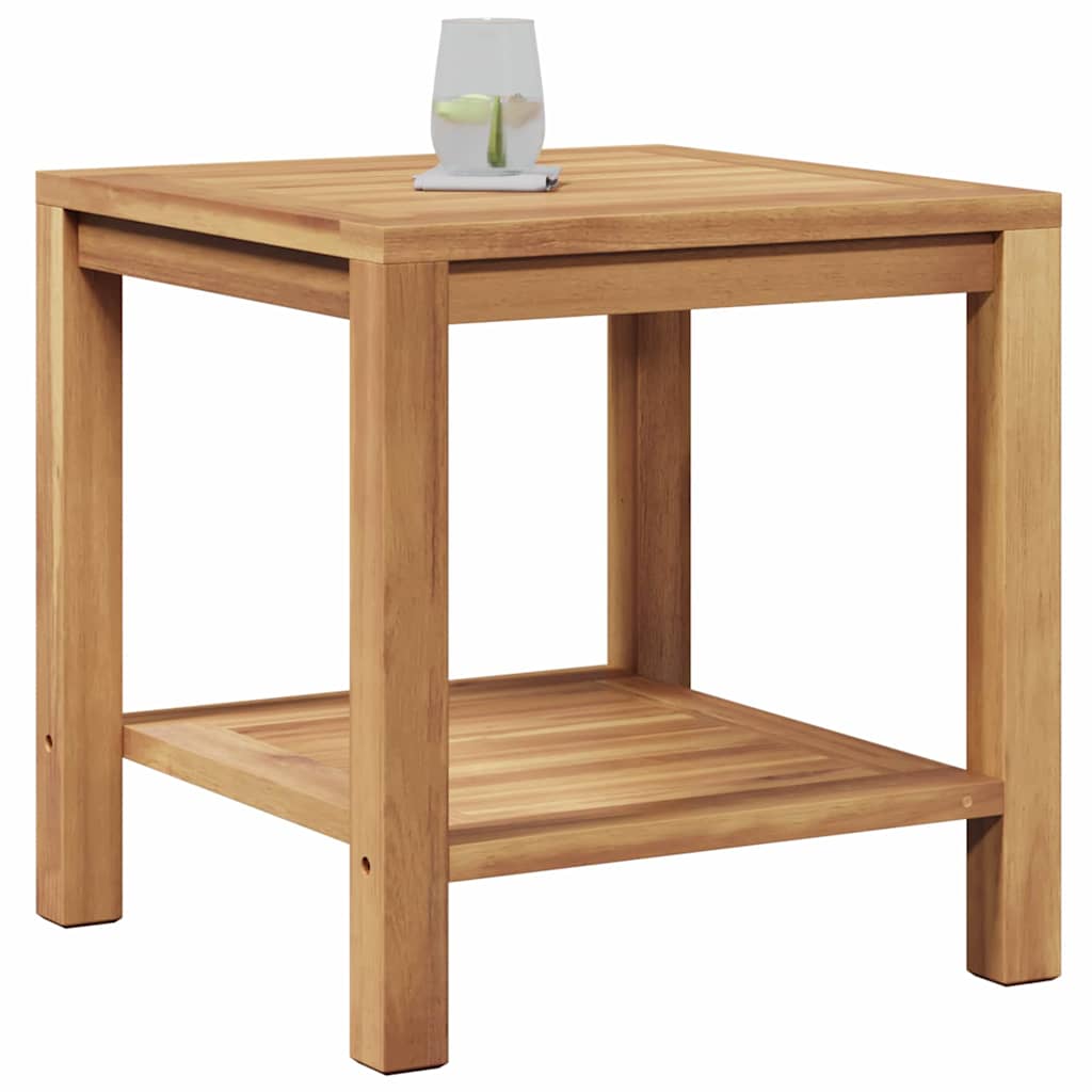 Coffee Table with Storage Brown 45 x 45 x 45 cm Solid Teak Wood