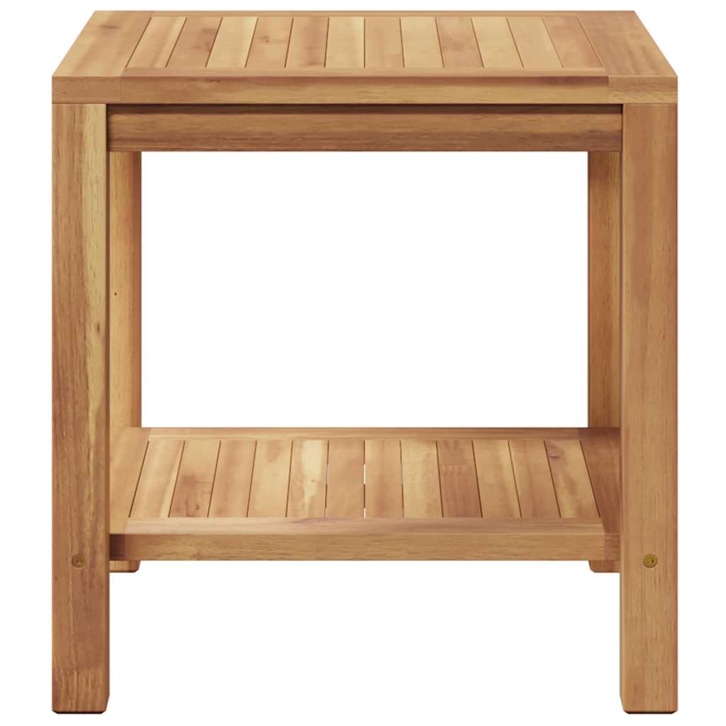 Coffee Table with Storage Brown 45 x 45 x 45 cm Solid Teak Wood