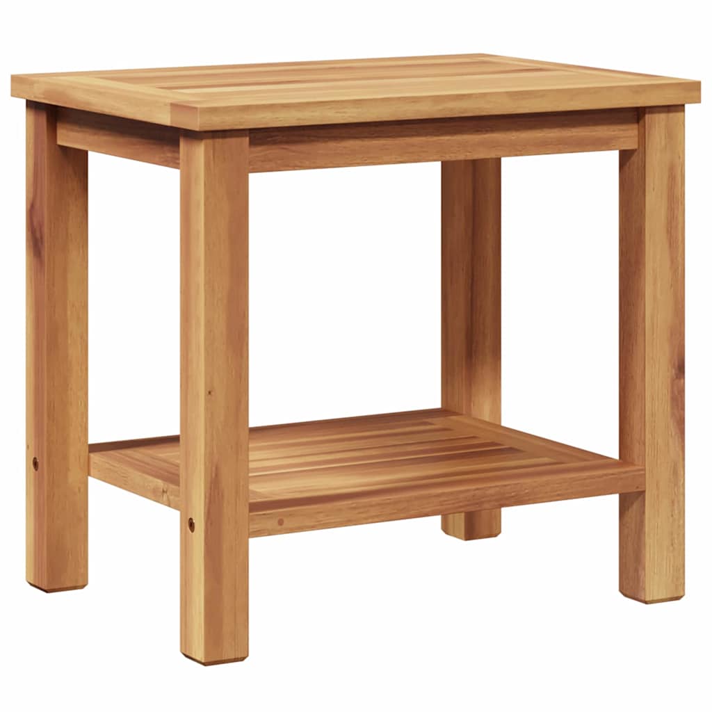 Coffee Table with Storage Brown 50 x 35 x 45 cm Solid Teak Wood