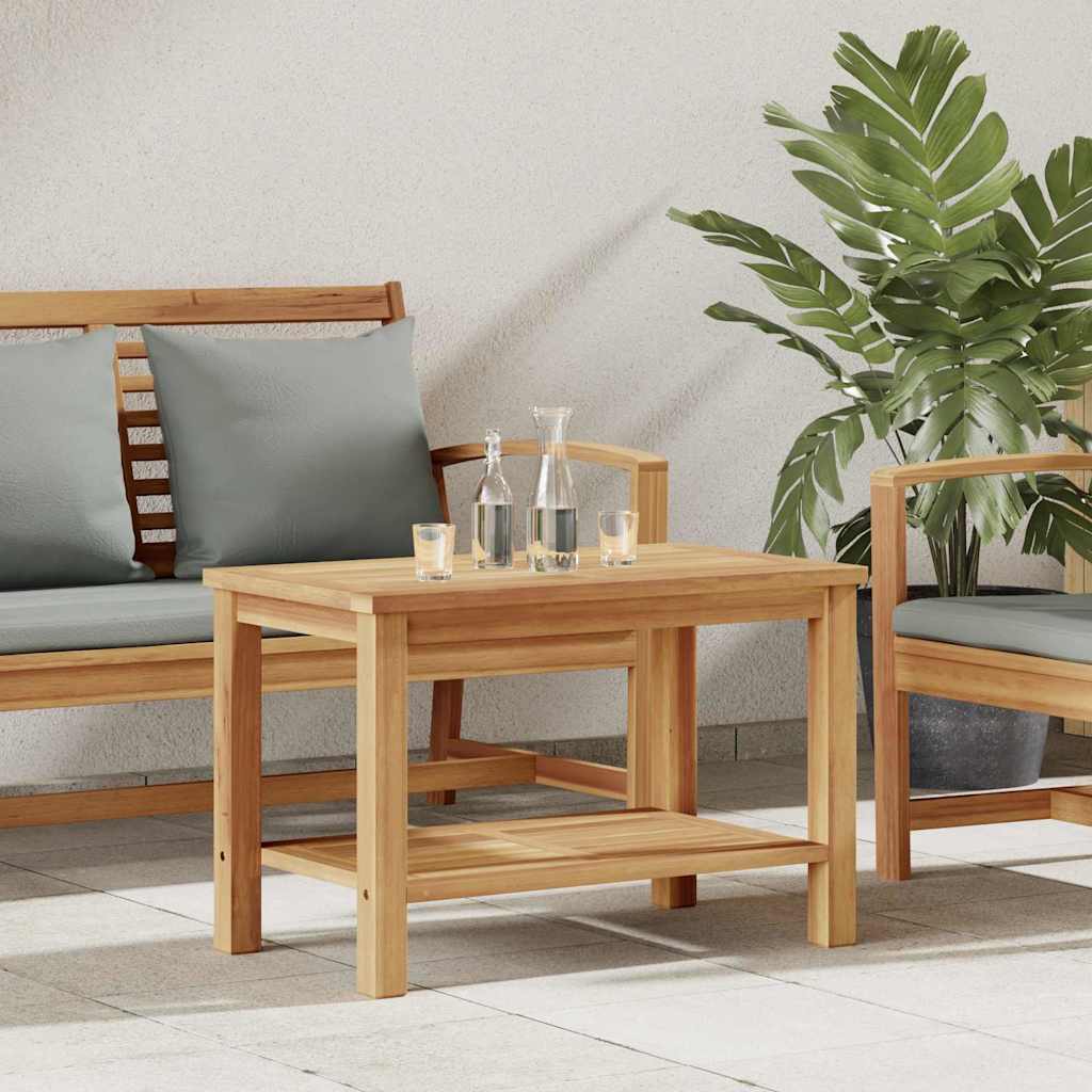 Coffee Table with Storage Brown 70 x 40 x 45 cm Solid Teak Wood