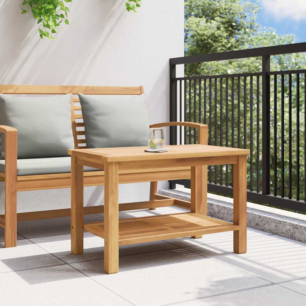 Coffee Table with Storage Brown 70 x 40 x 45 cm Solid Teak Wood