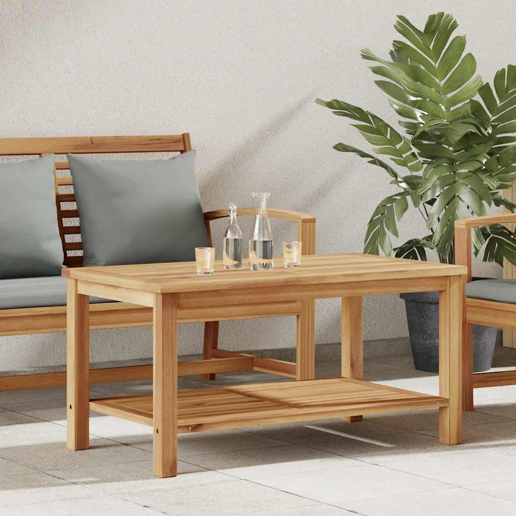 Coffee Table with Storage Brown 90 x 50 x 45 cm Solid Teak Wood