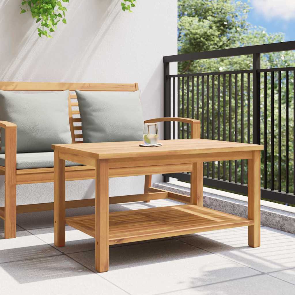 Coffee Table with Storage Brown 90 x 50 x 45 cm Solid Teak Wood