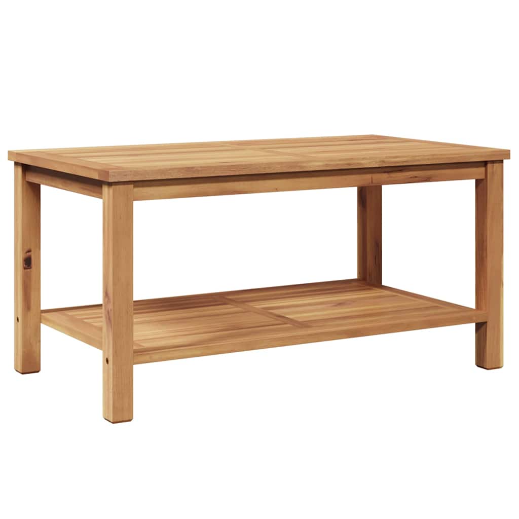 Coffee Table with Storage Brown 90 x 50 x 45 cm Solid Teak Wood