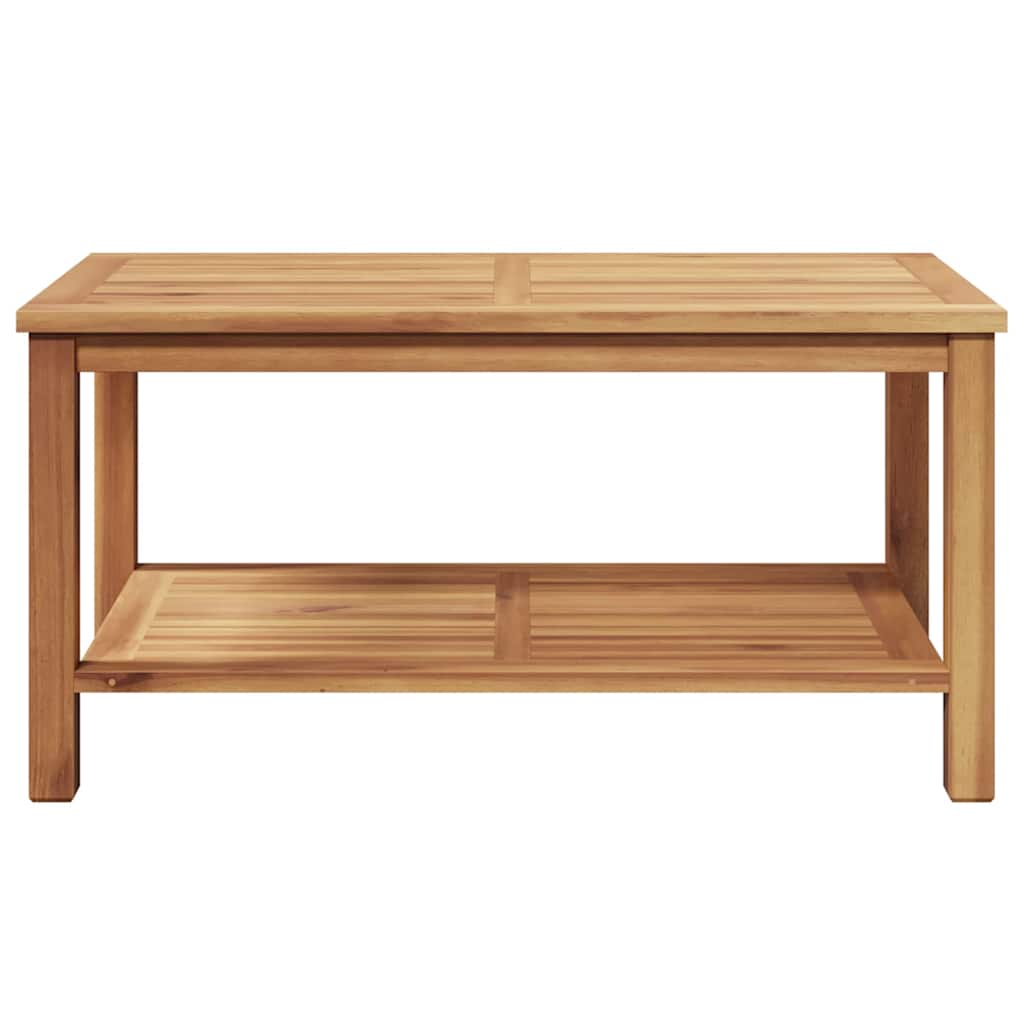 Coffee Table with Storage Brown 90 x 50 x 45 cm Solid Teak Wood