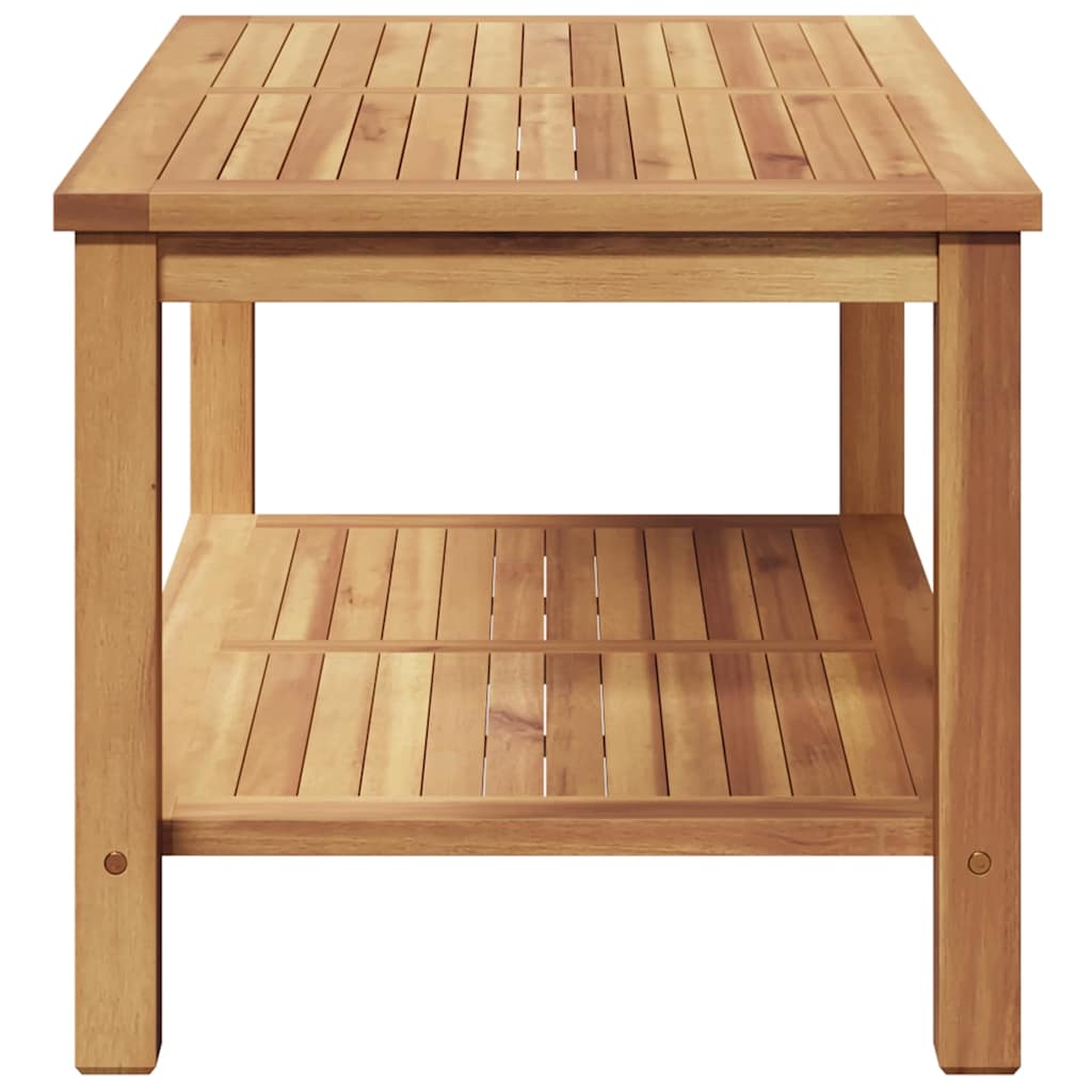 Coffee Table with Storage Brown 90 x 50 x 45 cm Solid Teak Wood