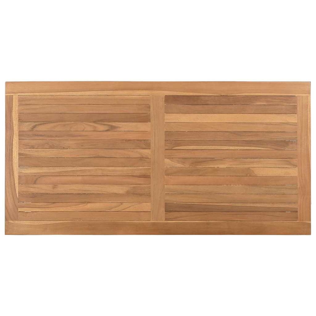 Coffee Table with Shelf Brown 110 x 55 x 45 cm Solid Teak Wood