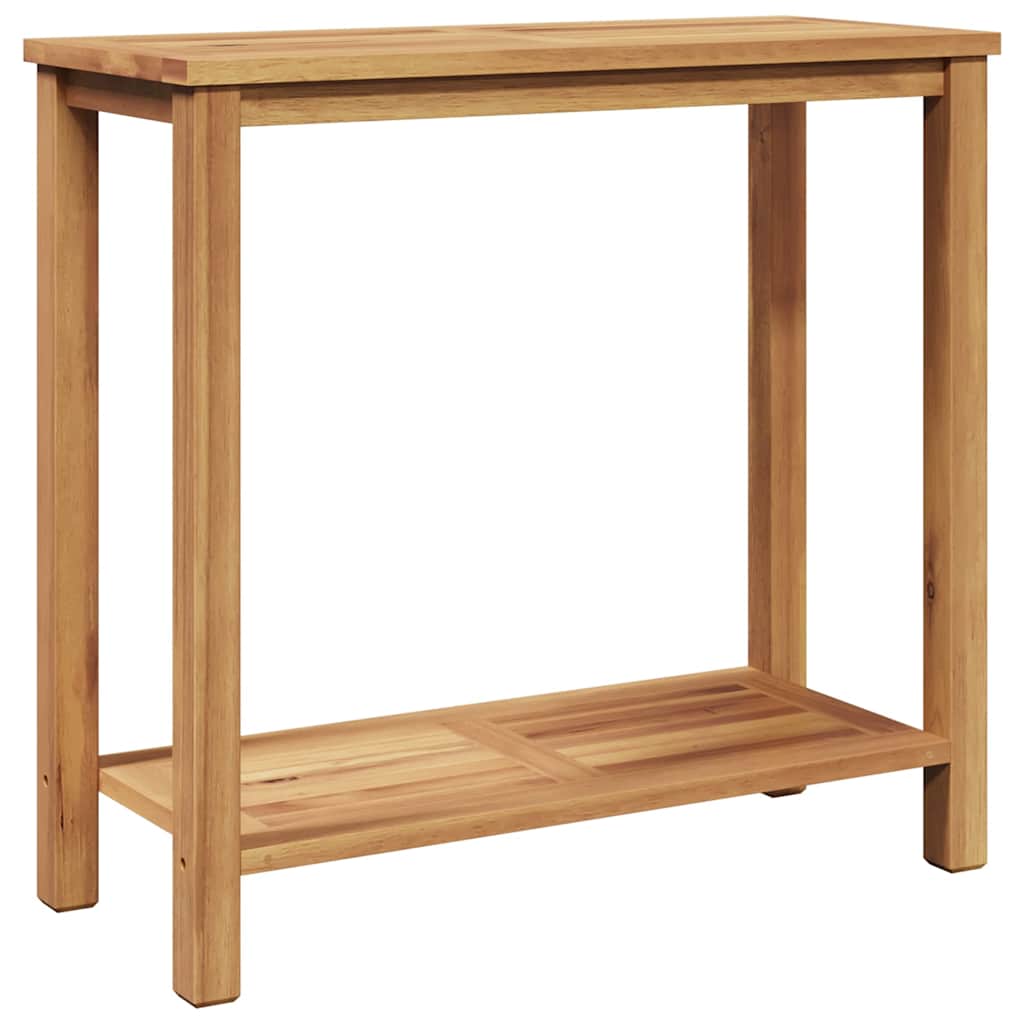 Console Table Brown 80 x 35 x 75 cm Solid Teak Wood