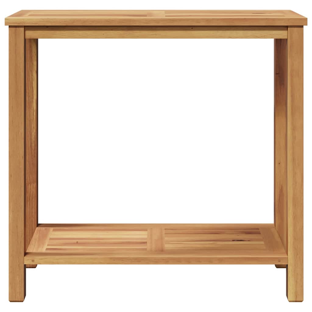 Console Table Brown 80 x 35 x 75 cm Solid Teak Wood
