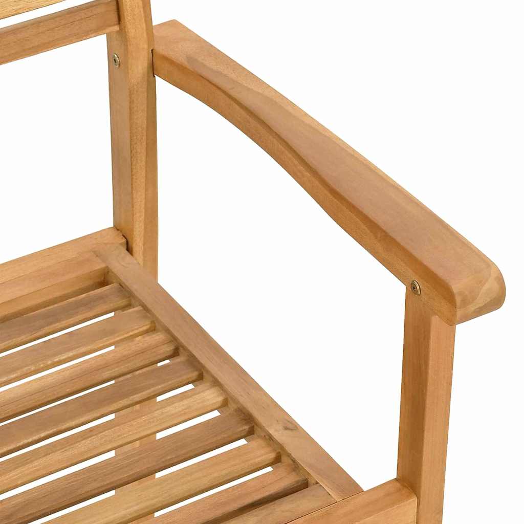 Chair 2 pcs Brown 56 x 55 x 90.5 cm Solid Teak Wood