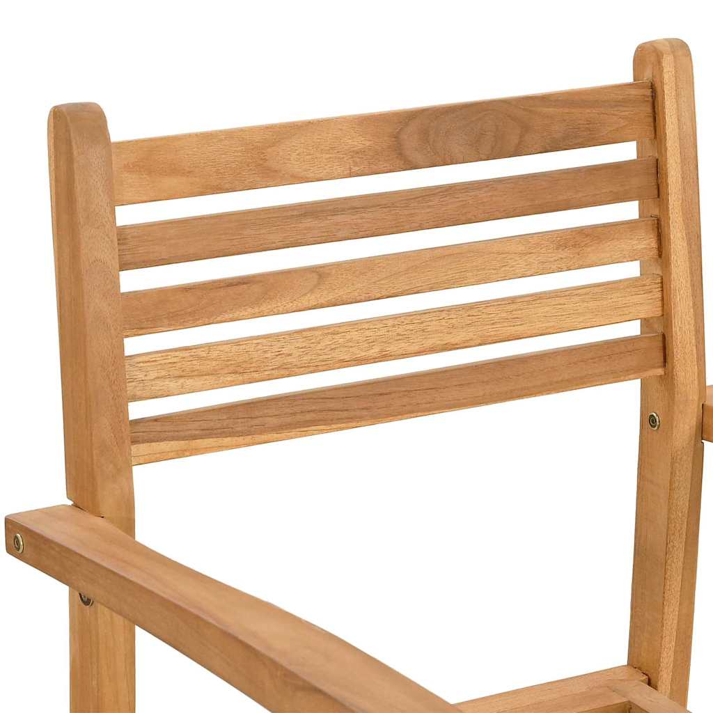 Chair 2 pcs Brown 56 x 55 x 90.5 cm Solid Teak Wood