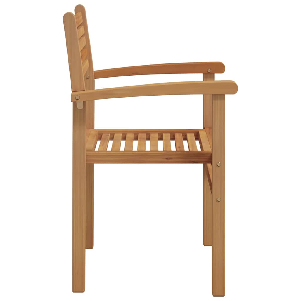 Chair 2 pcs Brown 56 x 55 x 90.5 cm Solid Teak Wood