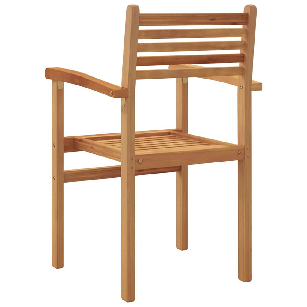 Chair 4 pcs Brown 56 x 55 x 90.5 cm Solid Teak Wood