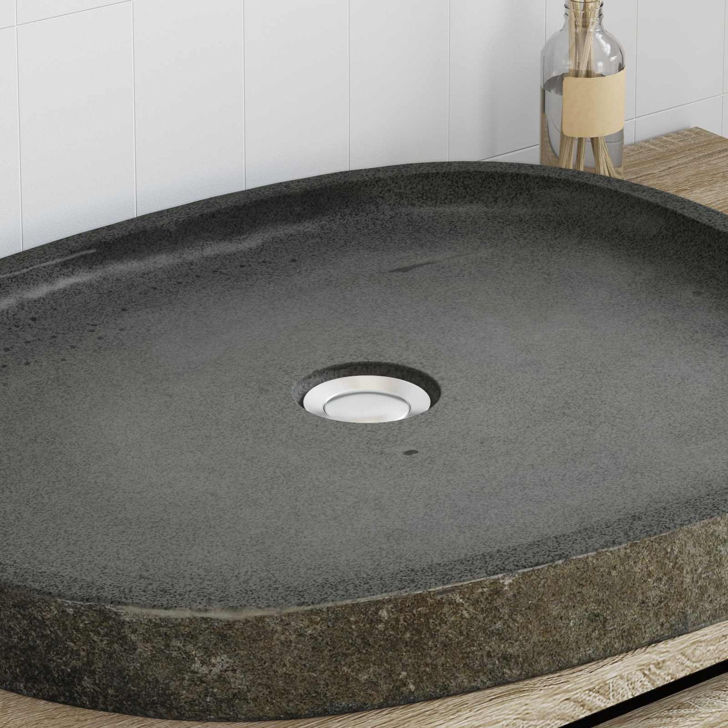 Wash Basin Grey 65 x 50 x 6 cm River Stone