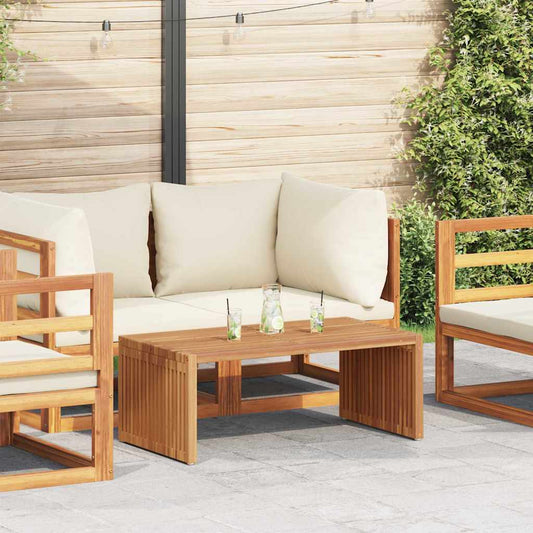 Garden Side Table Brown 90 x 50 x 36 cm Solid Teak Wood