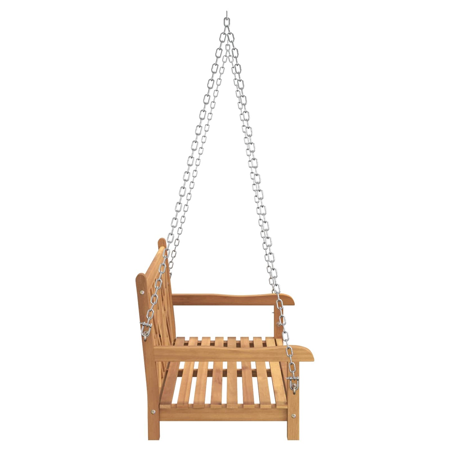 Garden Swing Bench 114 x 60 x 64 cm Solid Teak Wood