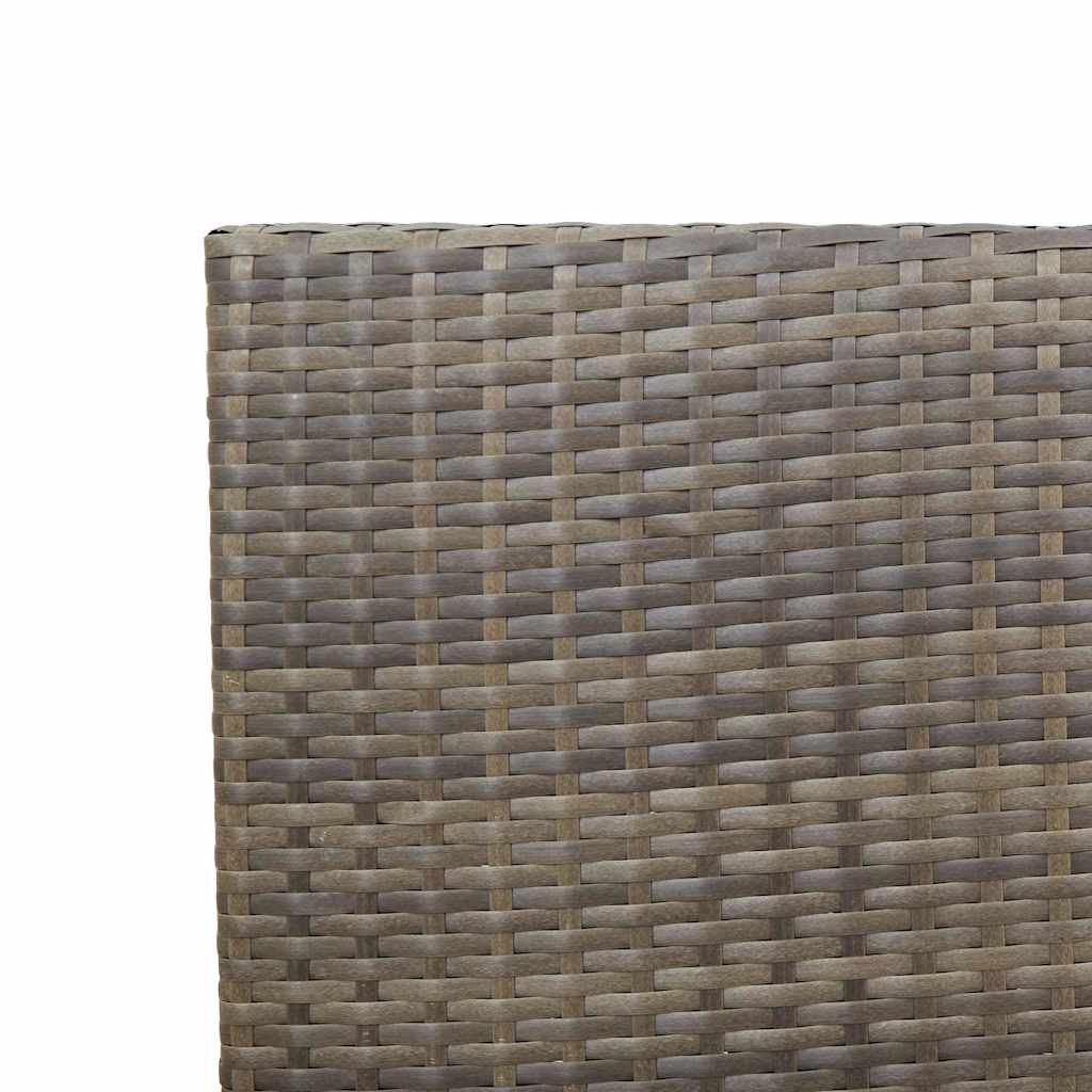 Garden Stacking Chairs 2 pcs Grey and Brown 54 x 56 x 90 cm