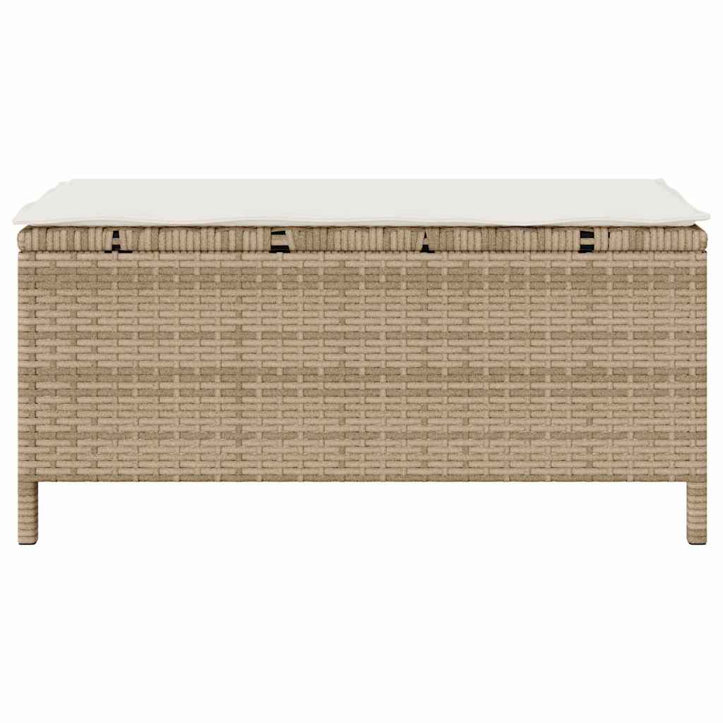 vidaXL Garden Dining Set 3 pcs Beige Poly rattan