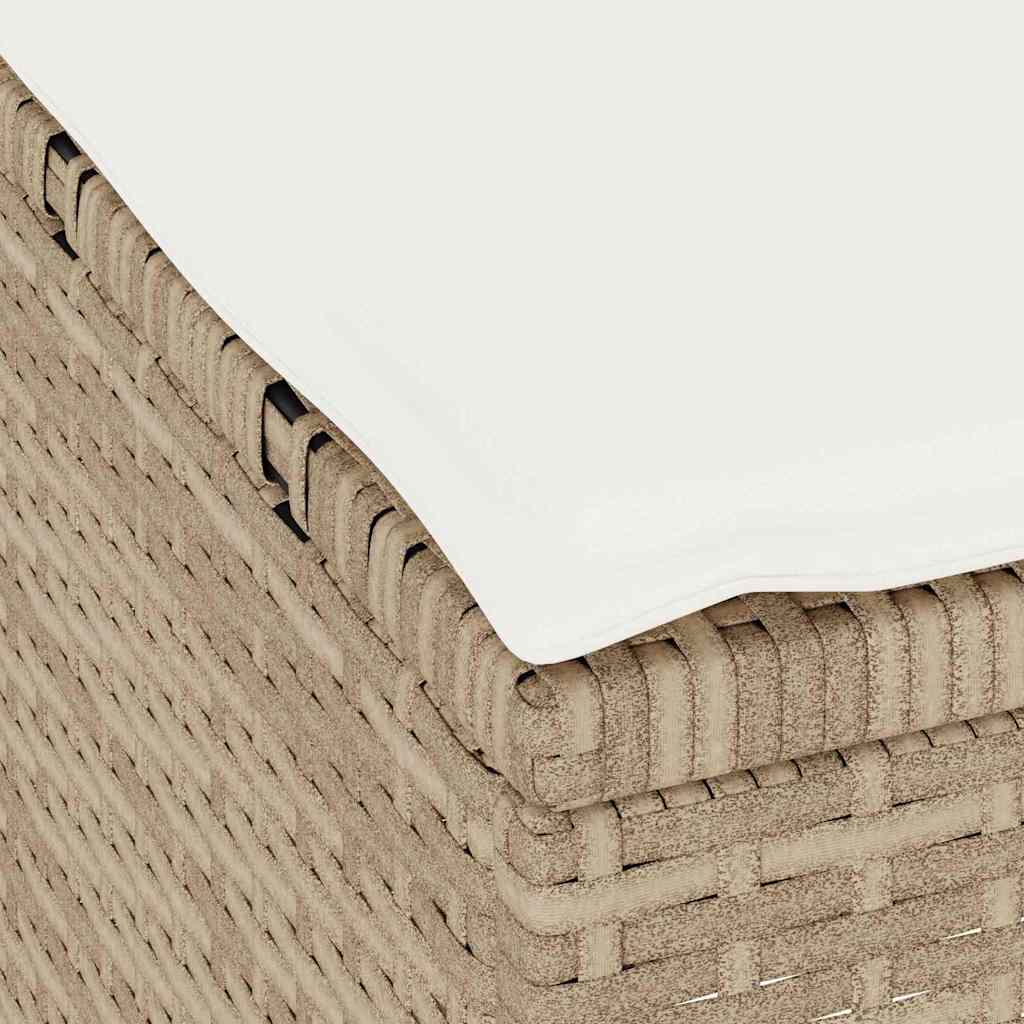 vidaXL Garden Dining Set 3 pcs Beige Poly rattan