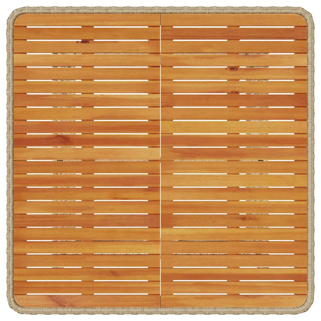 vidaXL Garden Dining Set 3 pcs Beige Poly rattan