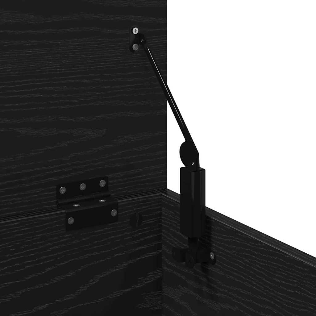 Storage Box Black Oak 102 x 35 x 35 cm Engineered Wood