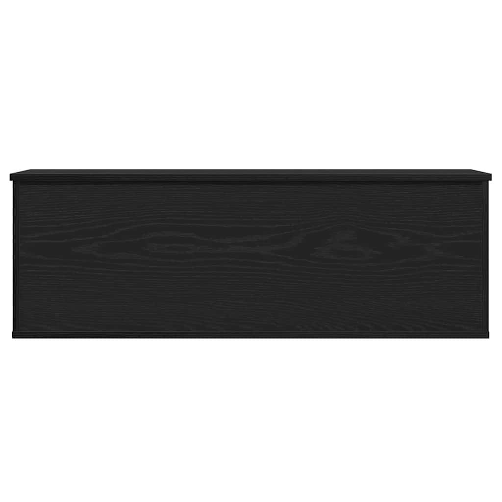 Storage Box Black Oak 102 x 35 x 35 cm Engineered Wood