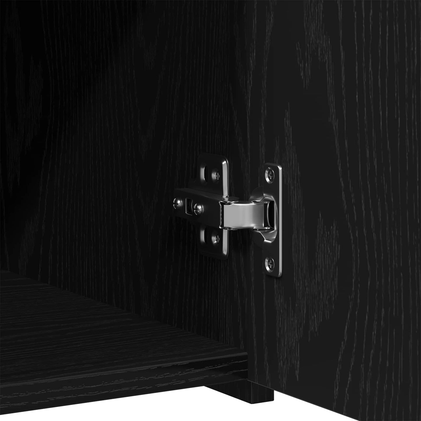 Sideboard with Drawer Black Oak 50 x 42.5 x 93 cm