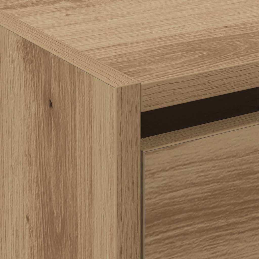 Shoe Cabinet 60 x 21 x 57 cm Engineered Wood Artisan Oak